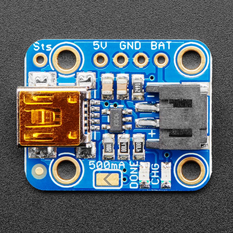 Adafruit Mini Lipo w/Mini-B USB Jack - USB LiIon/LiPoly charger (v1) - Image 3