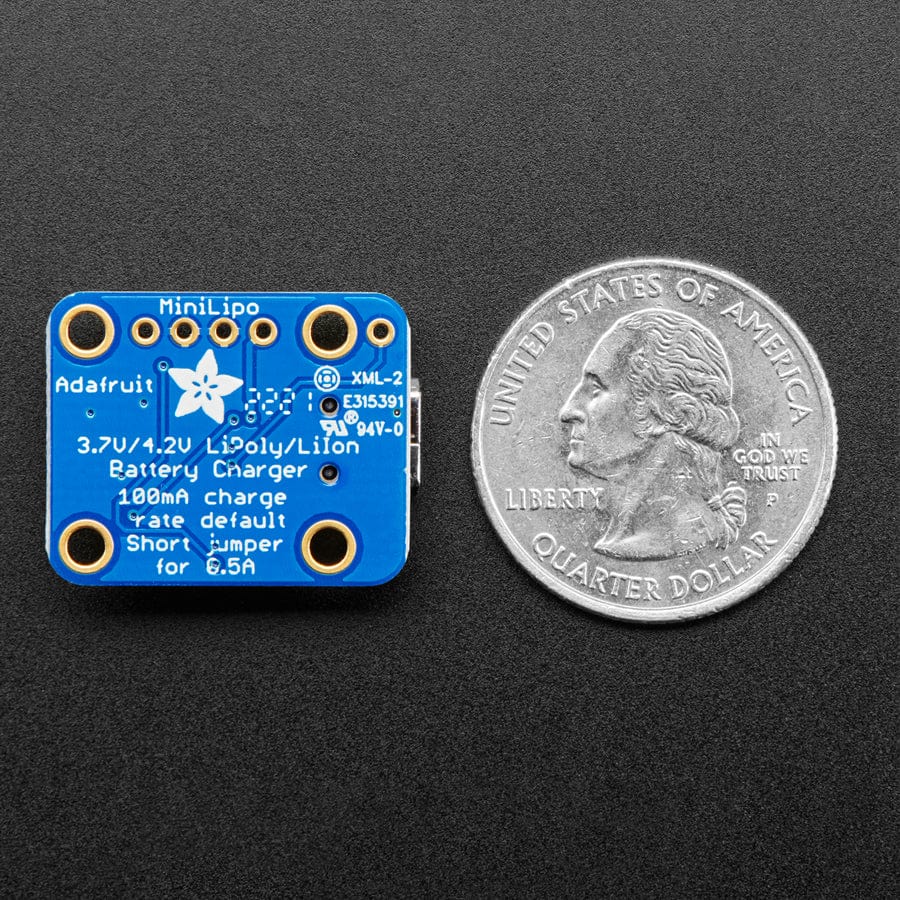 Adafruit Mini Lipo w/Mini-B USB Jack - USB LiIon/LiPoly charger (v1) - Image 6