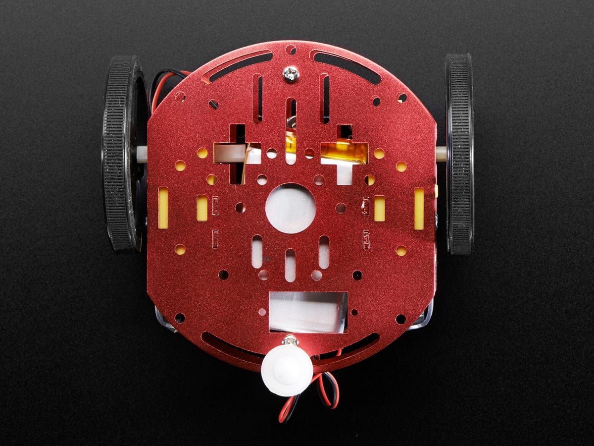 Mini Round Robot Chassis Kit - 2WD with DC Motors - Image 3