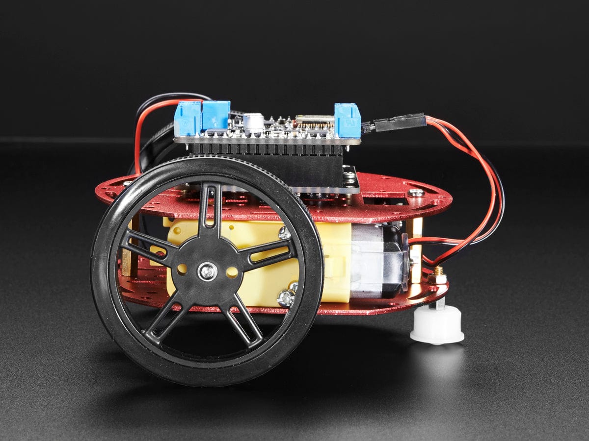Mini Round Robot Chassis Kit - 2WD with DC Motors - Image 4