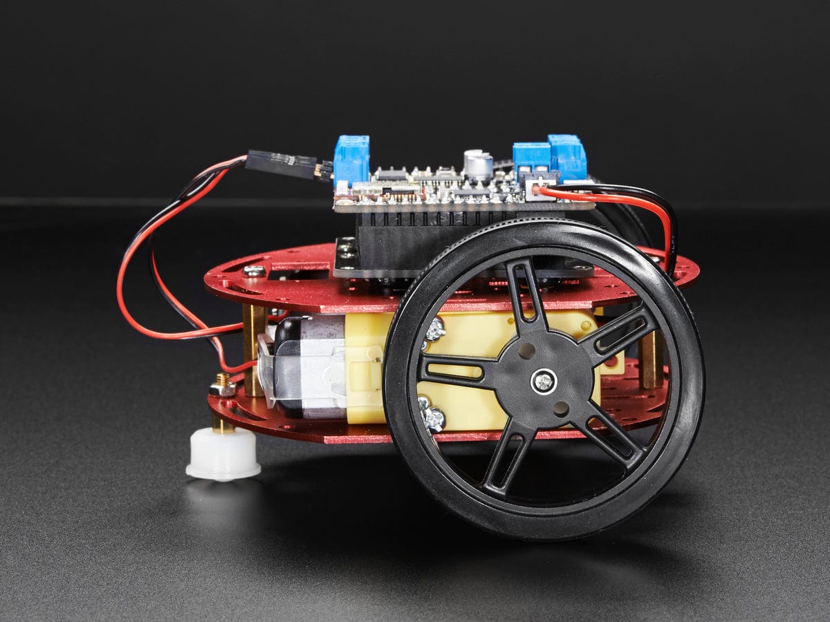 Mini Round Robot Chassis Kit - 2WD with DC Motors - Image 5