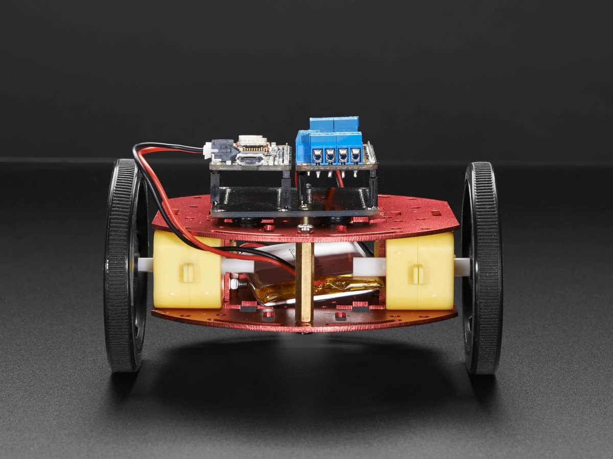 Mini Round Robot Chassis Kit - 2WD with DC Motors - Image 7