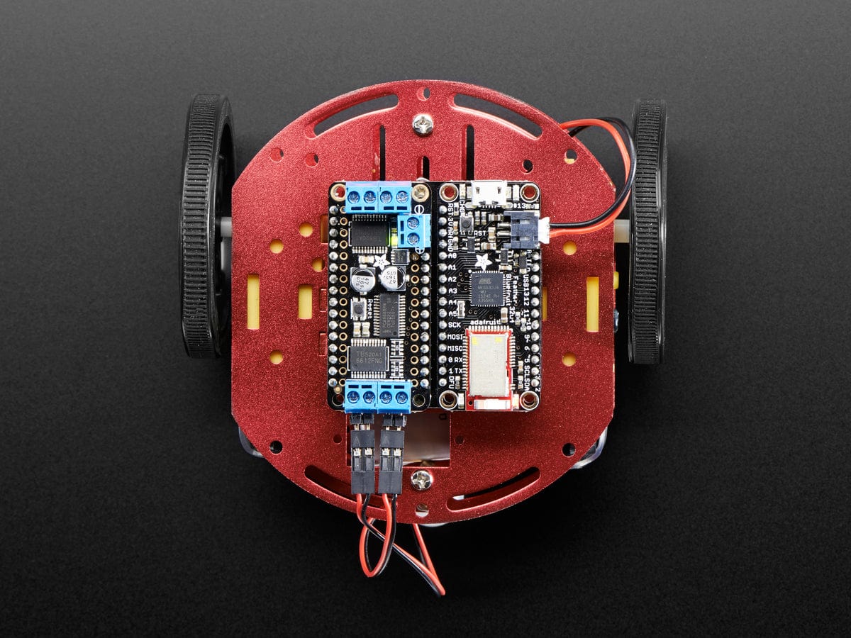 Mini Round Robot Chassis Kit - 2WD with DC Motors - Image 8