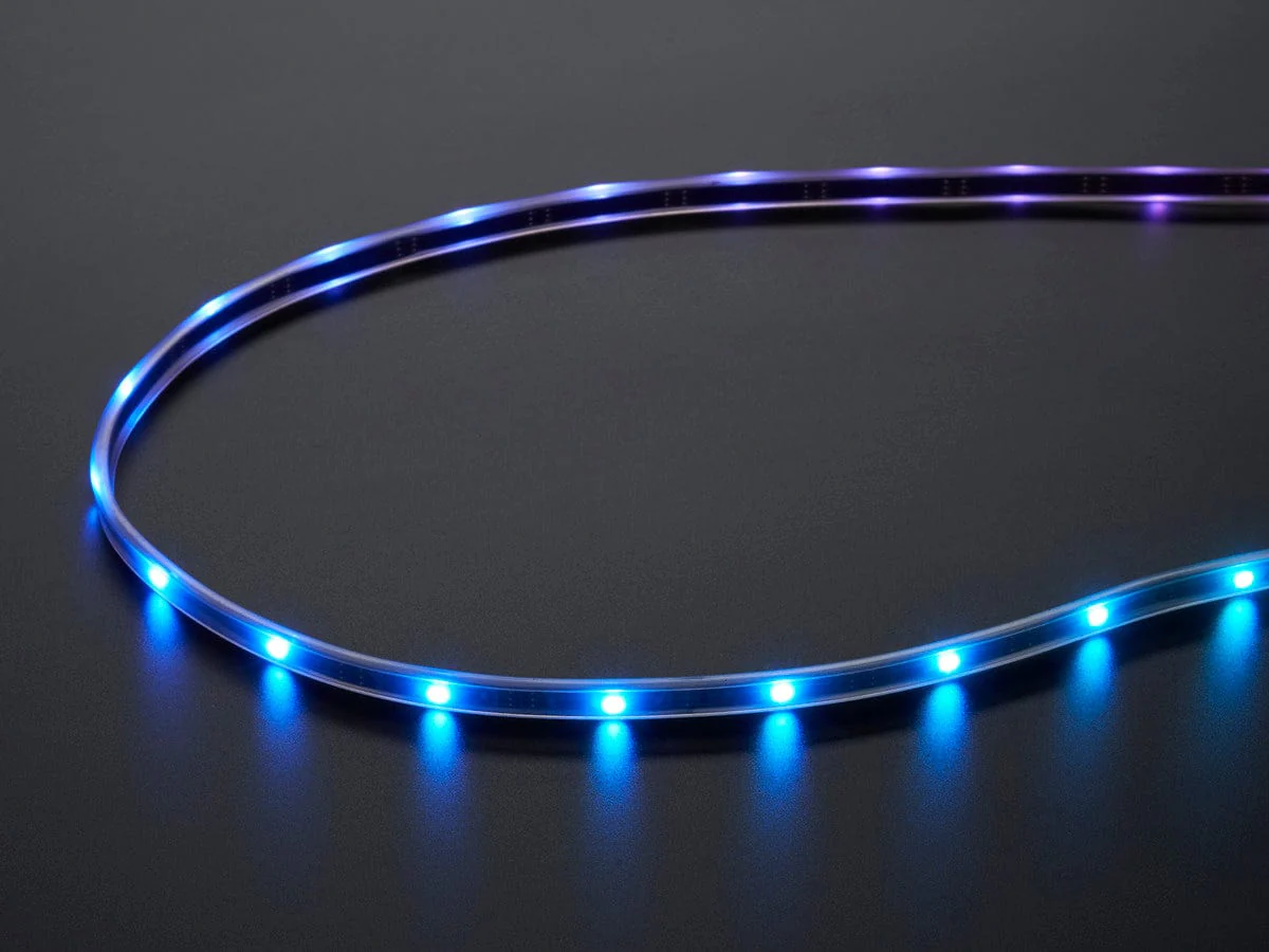 Adafruit Mini Skinny NeoPixel Digital RGB LED Strip - 1m 30 LED/m (BLACK) [Discontinued] - Image 3