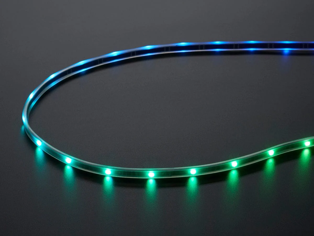 Adafruit Mini Skinny NeoPixel Digital RGB LED Strip - 1m 30 LED/m (BLACK) [Discontinued] - Image 4