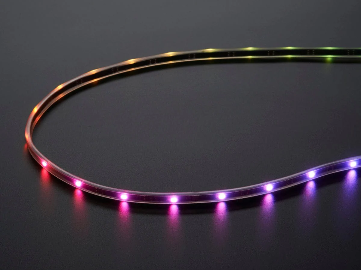 Adafruit Mini Skinny NeoPixel Digital RGB LED Strip - 1m 30 LED/m (BLACK) [Discontinued] - Image 5