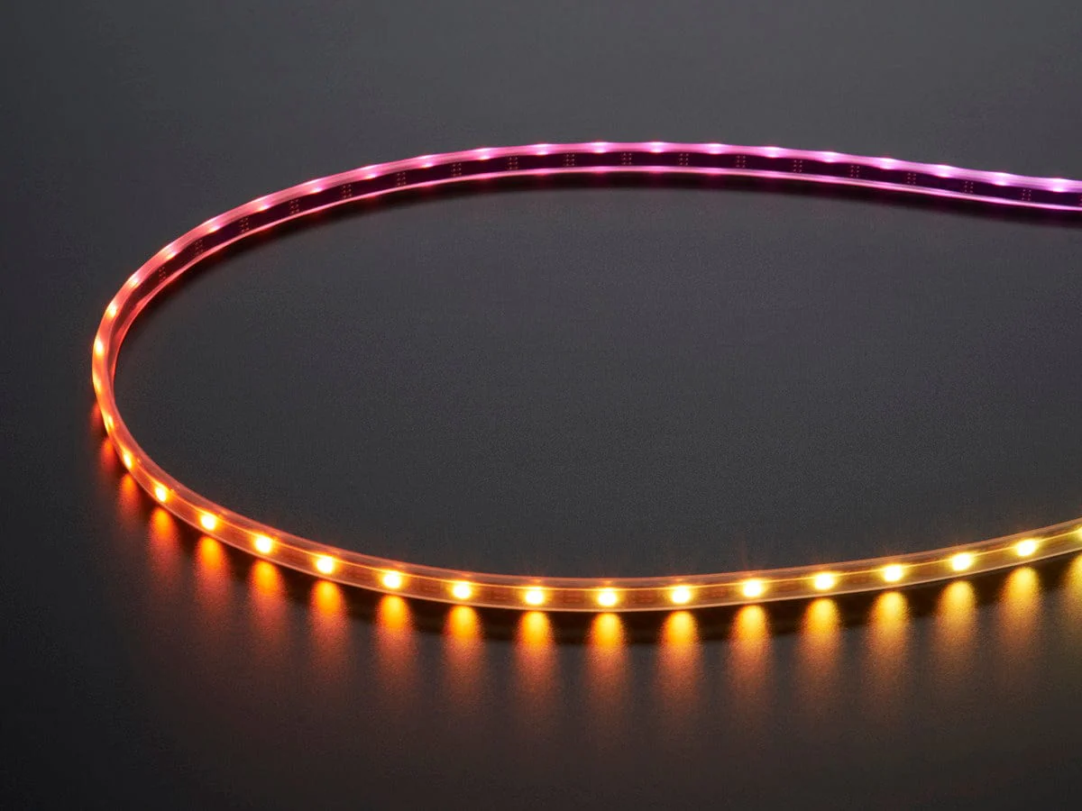Adafruit Mini Skinny NeoPixel Digital RGB LED Strip - 1m 60 LED/m (BLACK) [Discontinued] - Image 2