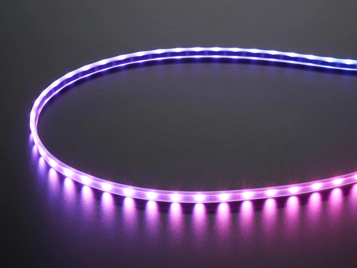 Adafruit Mini Skinny NeoPixel Digital RGB LED Strip - 1m 60 LED/m (BLACK) [Discontinued] - Image 4