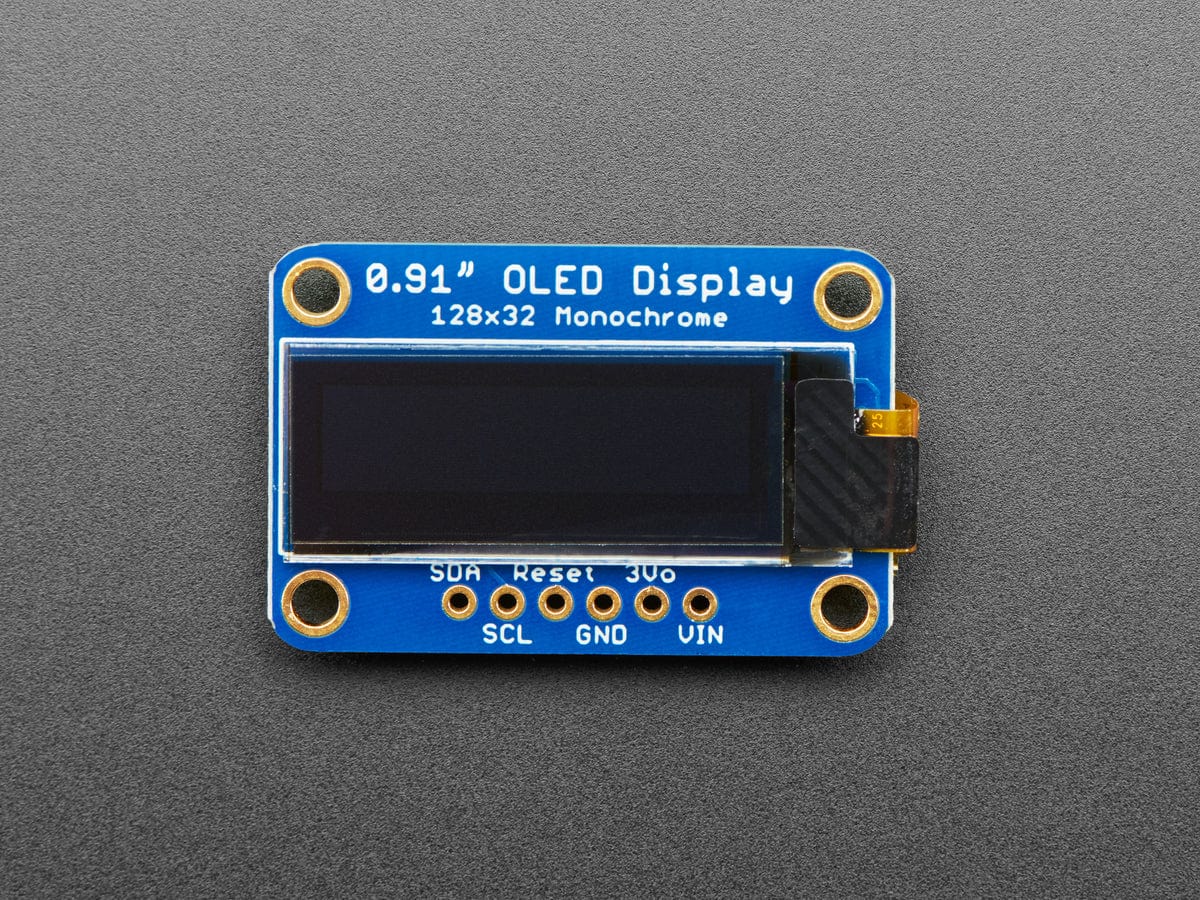 Monochrome 0.91" 128x32 I2C OLED Display - STEMMA QT / Qwiic - Image 2