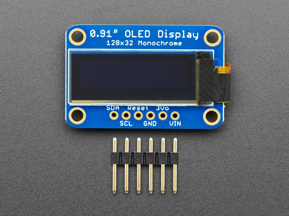 Monochrome 0.91" 128x32 I2C OLED Display - STEMMA QT / Qwiic - Image 3