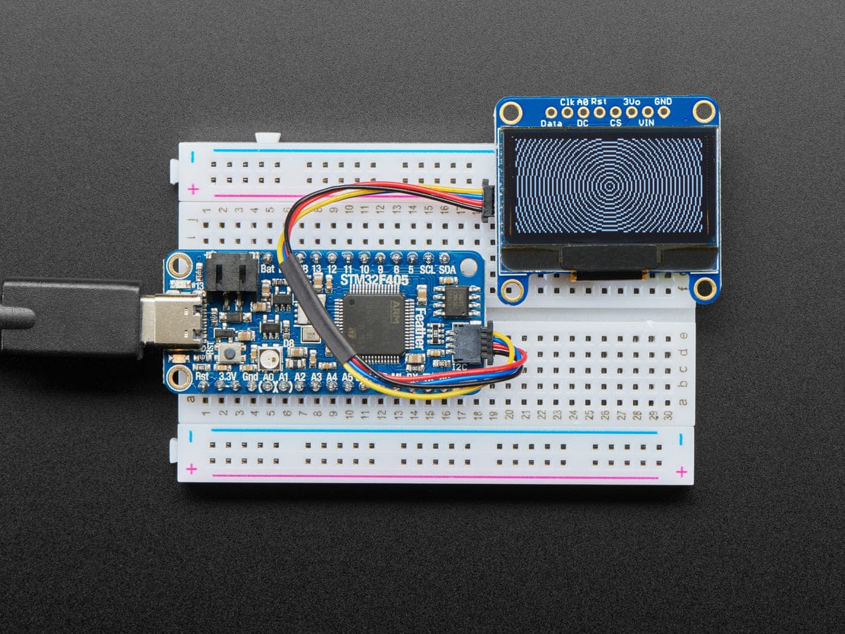 Monochrome 1.3" 128x64 OLED graphic display - STEMMA QT / Qwiic - Image 5