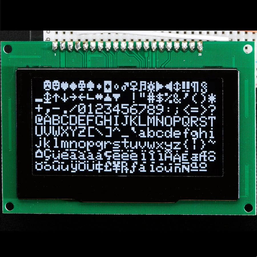 Monochrome 2.7" 128x64 OLED Graphic Display Module Kit