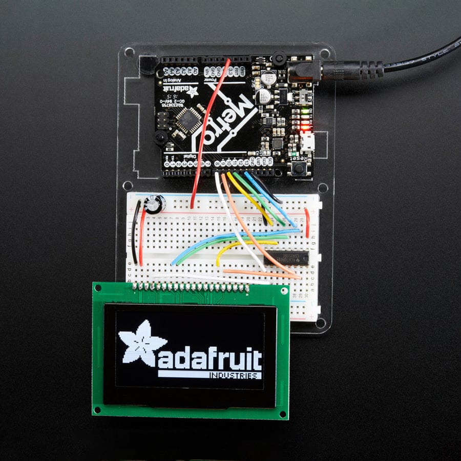 Monochrome 2.7" 128x64 OLED Graphic Display Module Kit - Image 3