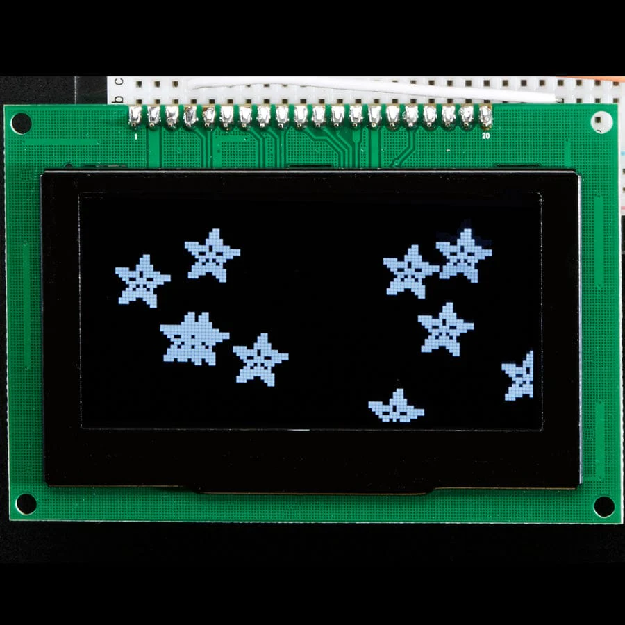 Monochrome 2.7" 128x64 OLED Graphic Display Module Kit - Image 4