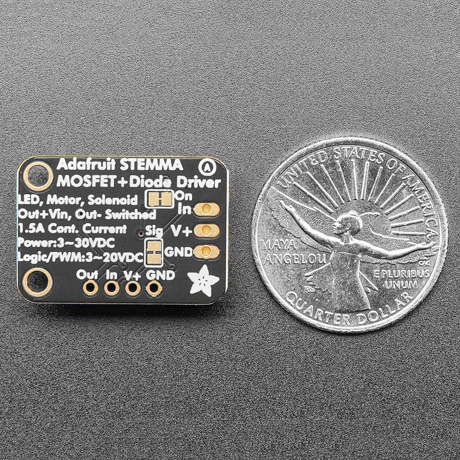 Adafruit MOSFET Driver - For Motors, Solenoids, LEDs, etc - STEMMA JST PH 2mm - Image 5