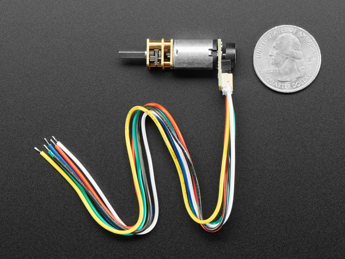 N20 DC Motor with Magnetic Encoder - 6V with 1:100 Gear Ratio - Image 6