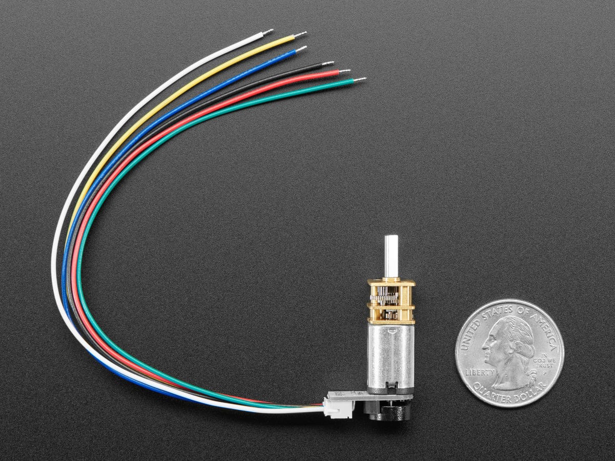 N20 DC Motor with Magnetic Encoder - 6V with 1:298 Gear Ratio - Image 6