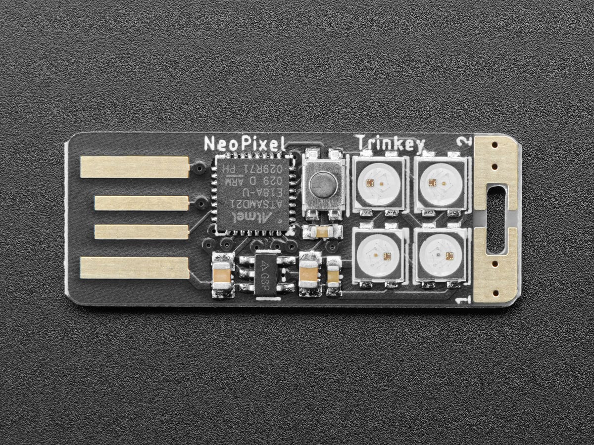 Adafruit Neo Trinkey - SAMD21 USB Key with 4 NeoPixels - Image 3