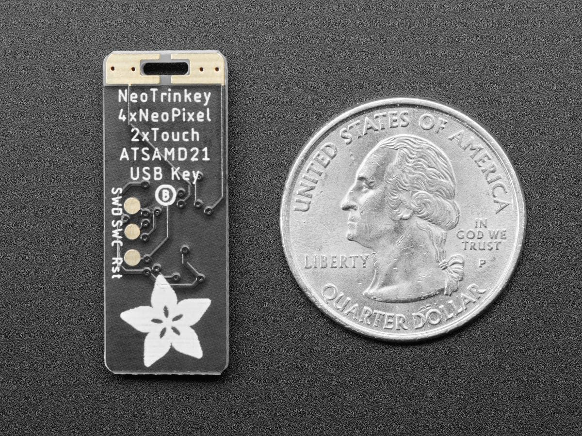 Adafruit Neo Trinkey - SAMD21 USB Key with 4 NeoPixels - Image 4