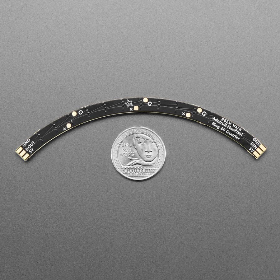 NeoPixel 1/4 60 Ring - 5050 RGBW LED w/ Integrated Drivers (Warm White - 3000K) - Image 5