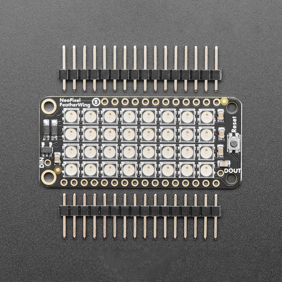 NeoPixel FeatherWing - 4x8 RGB LED - Image 2