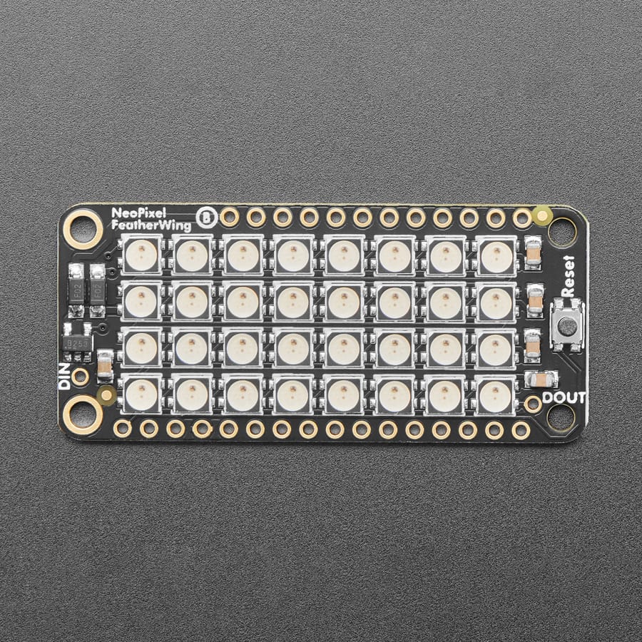 NeoPixel FeatherWing - 4x8 RGB LED - Image 4