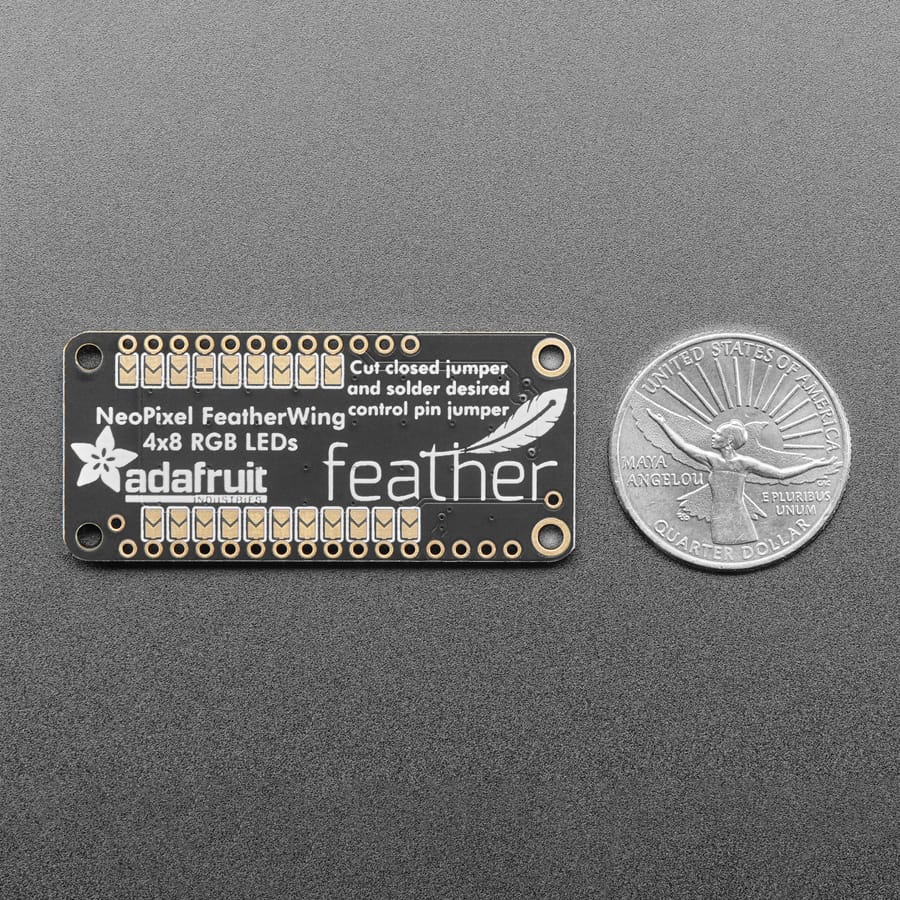 NeoPixel FeatherWing - 4x8 RGB LED - Image 5