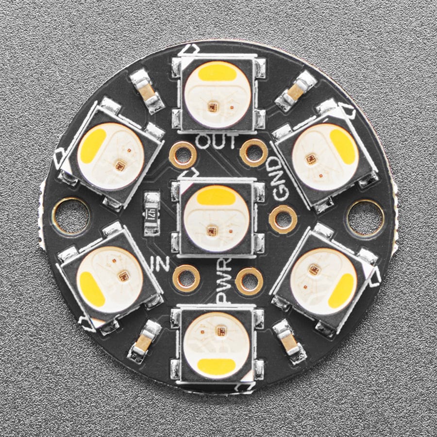 NeoPixel Jewel - 7 x 5050 RGBW LED w/ Integrated Drivers (Warm White - ~3000K) - Image 2
