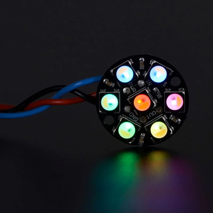 NeoPixel Jewel - 7 x 5050 RGBW LED w/ Integrated Drivers (Warm White - ~3000K) - Image 3