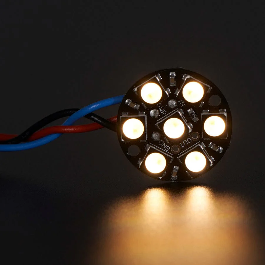 NeoPixel Jewel - 7 x 5050 RGBW LED w/ Integrated Drivers (Warm White - ~3000K) - Image 4