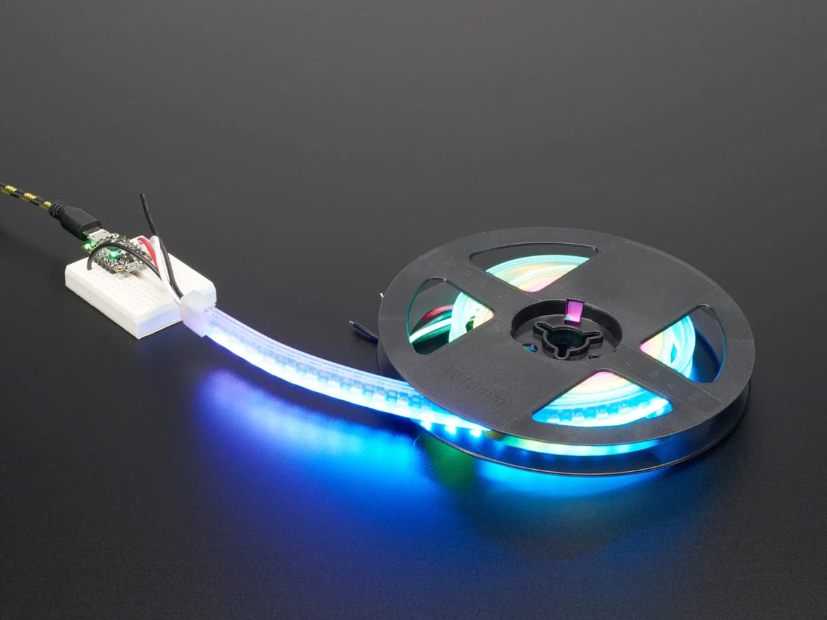 Adafruit NeoPixel LED Side Light Strip - Black 120 LED - Image 2