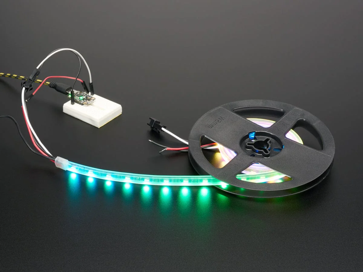 Adafruit NeoPixel LED Side Light Strip - Black 60 LED - Image 2