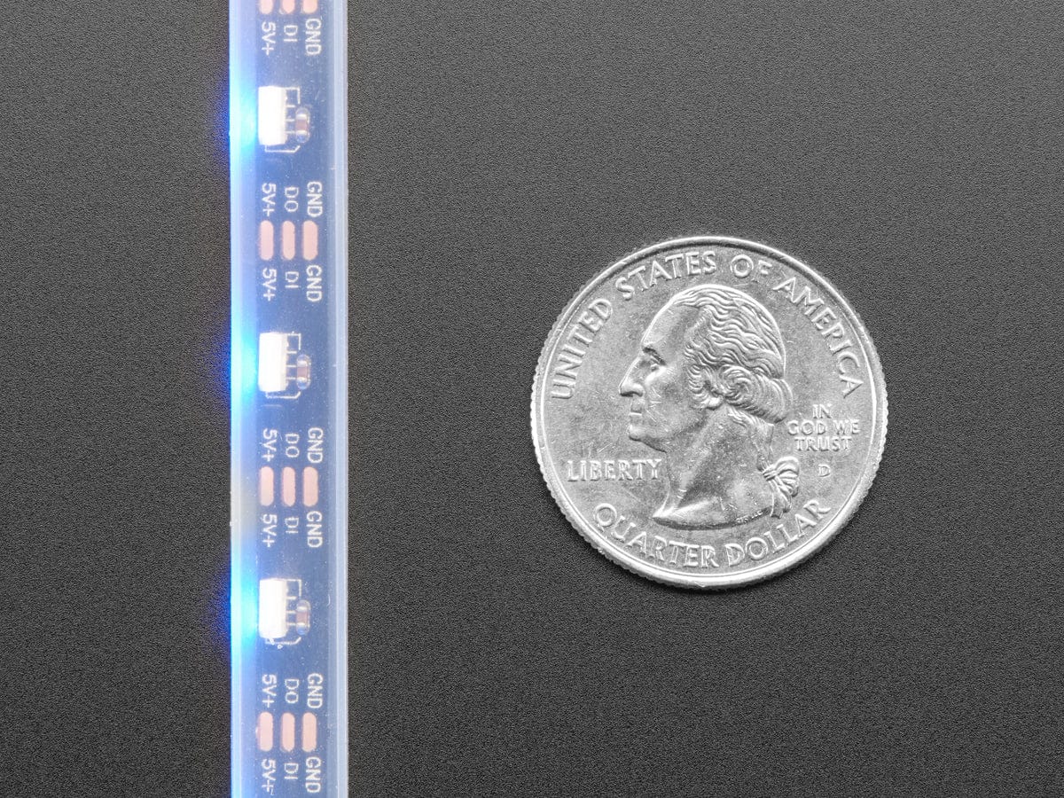Adafruit NeoPixel LED Side Light Strip - Black 60 LED - Image 3
