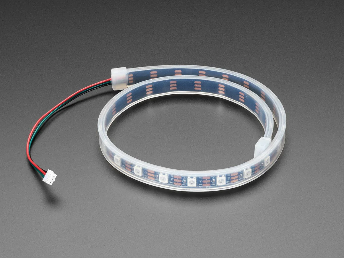 Adafruit NeoPixel LED Strip with 3-pin JST PH Connector (60 LED/meter / 0.5 Meter) - Image 3