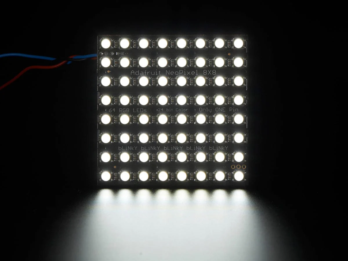 Adafruit NeoPixel NeoMatrix - 64 RGBW - Cool White (~6000K) [Discontinued] - Image 2