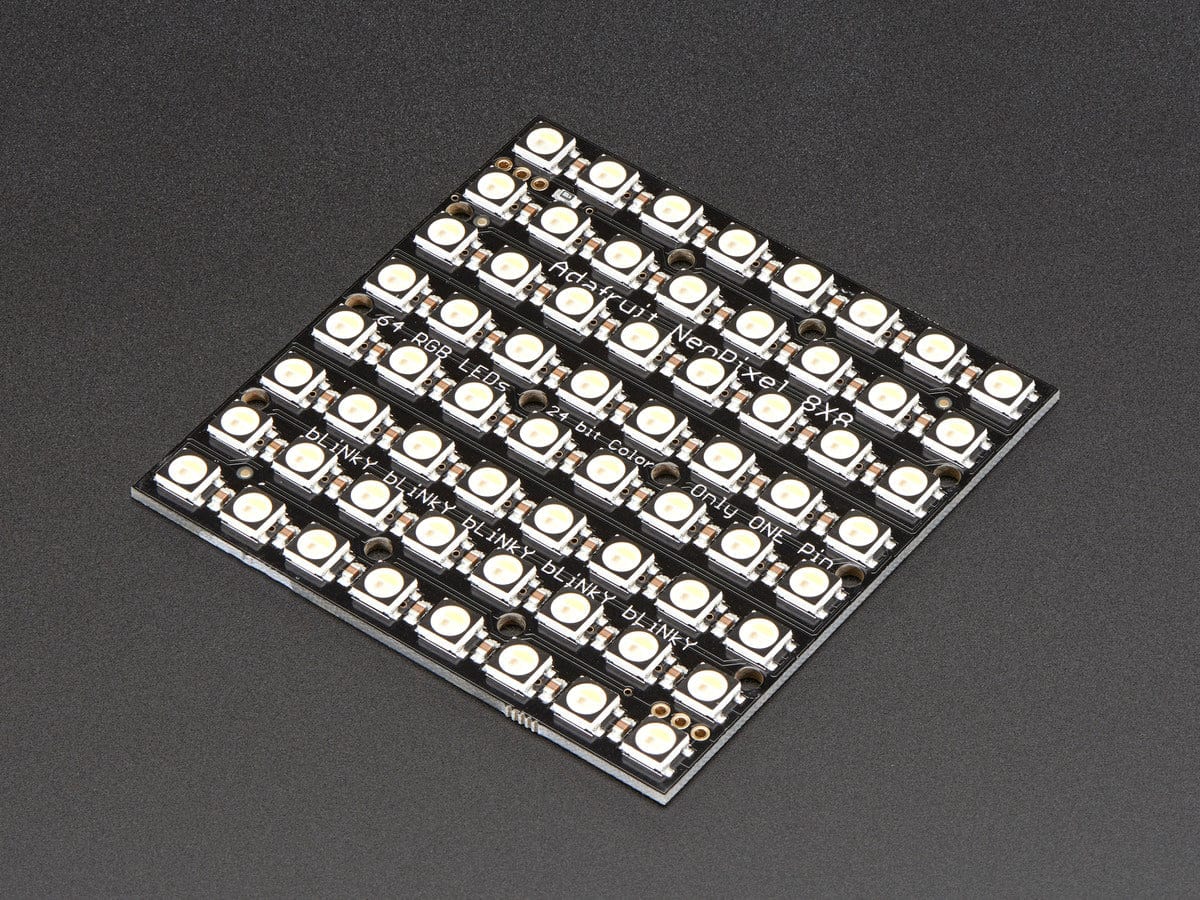 Adafruit NeoPixel NeoMatrix - 64 RGBW - Cool White (~6000K) [Discontinued] - Image 3