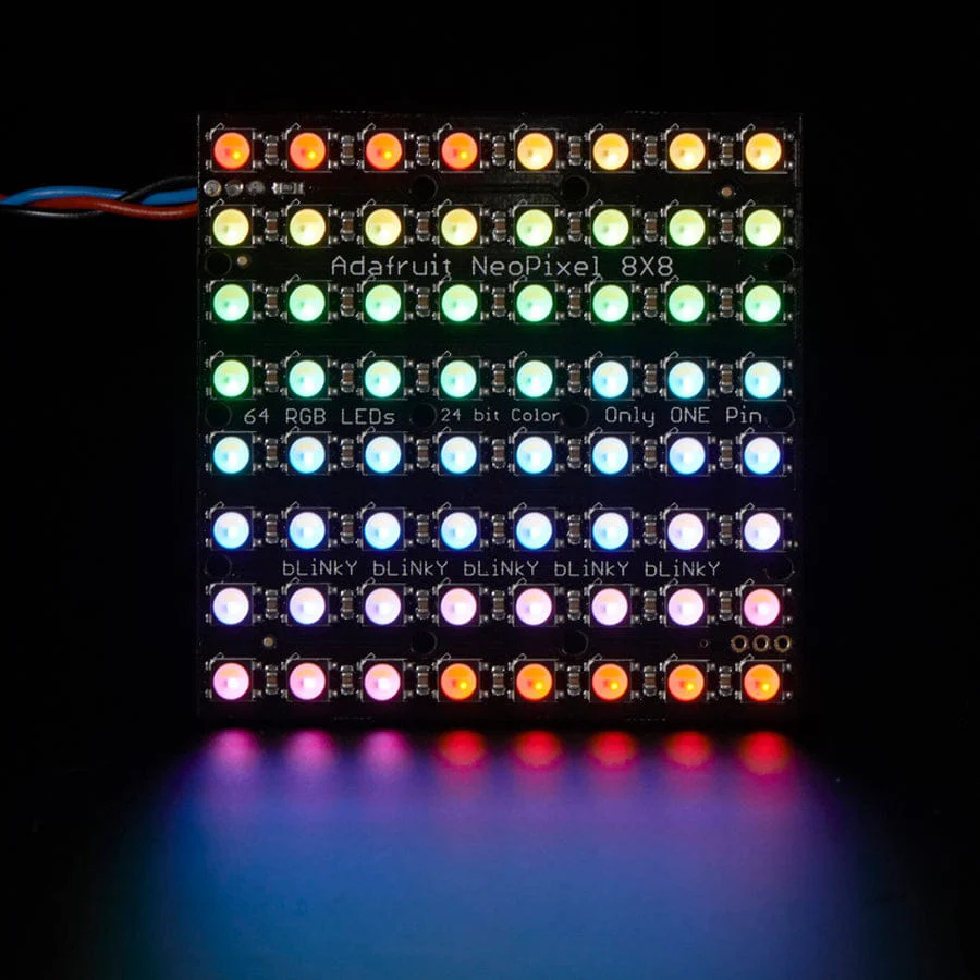 Adafruit NeoPixel NeoMatrix - 64 RGBW - Natural (4500K) - Image 3