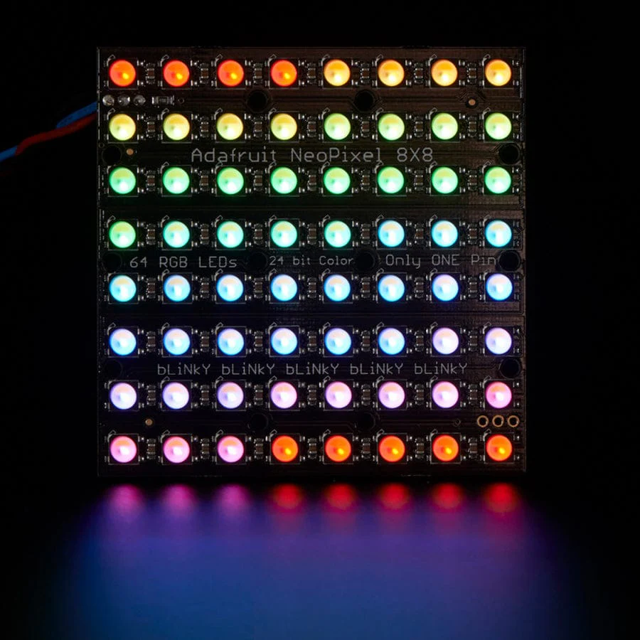 Adafruit NeoPixel NeoMatrix - 64 RGBW - Warm White (3000K) - Image 3