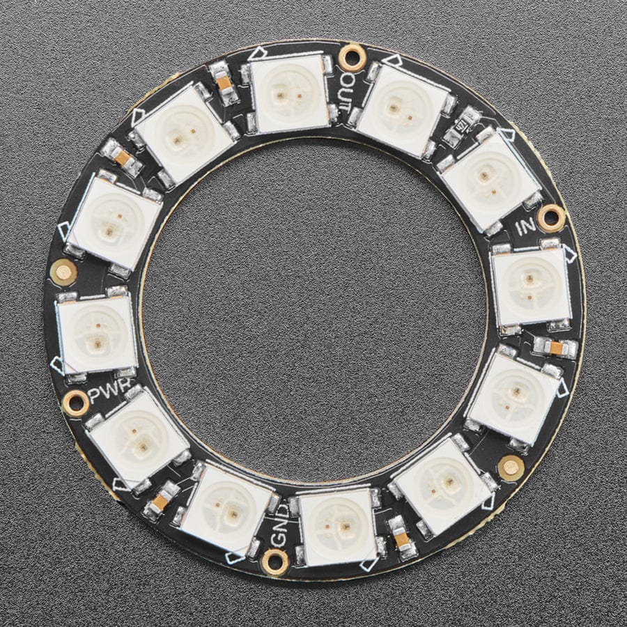 NeoPixel Ring - 12 x 5050 RGB LED with Integrated Drivers - Image 3