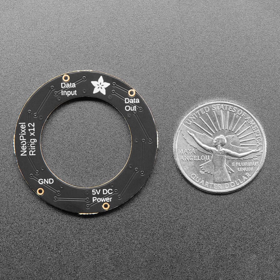 NeoPixel Ring - 12 x 5050 RGB LED with Integrated Drivers - Image 4