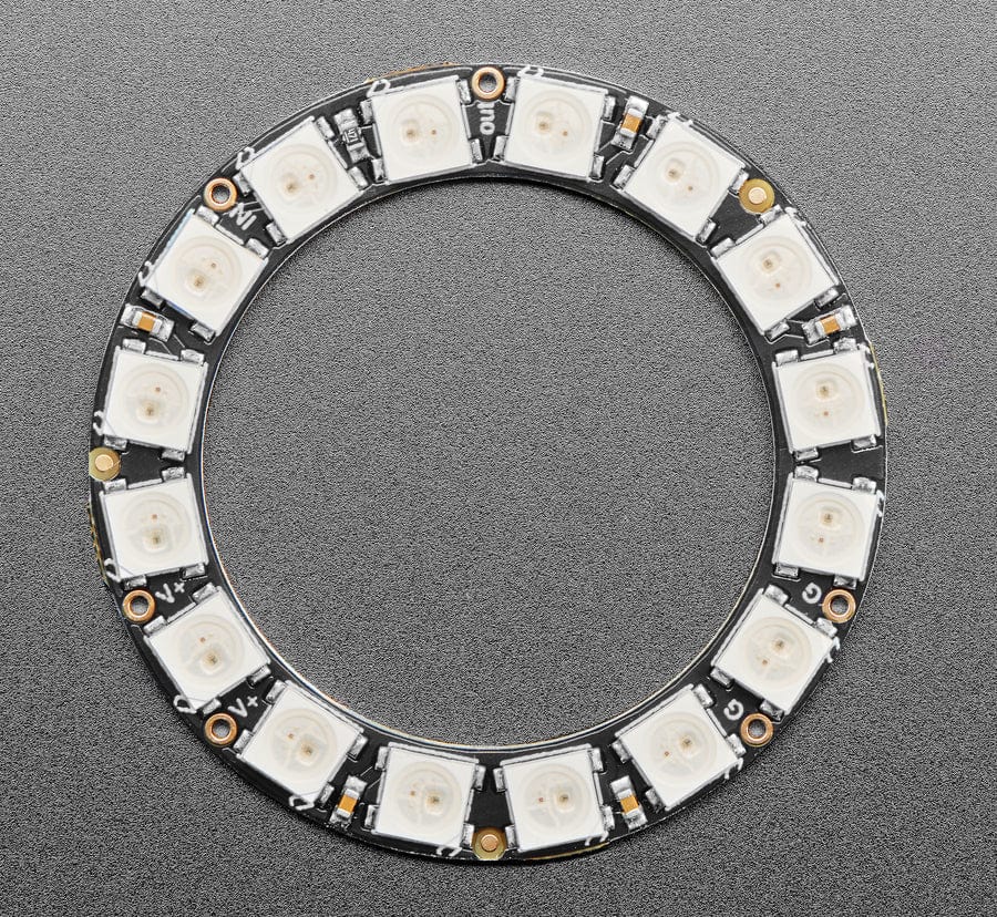 NeoPixel Ring - 16 x 5050 RGB LED with Integrated Drivers - Image 3