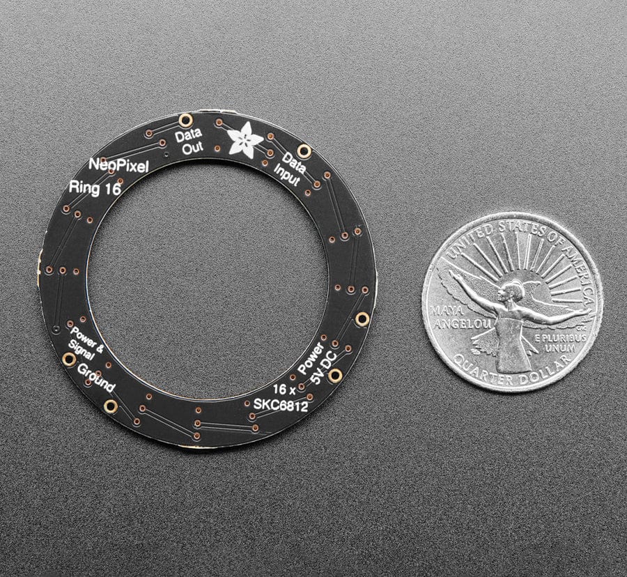 NeoPixel Ring - 16 x 5050 RGB LED with Integrated Drivers - Image 4