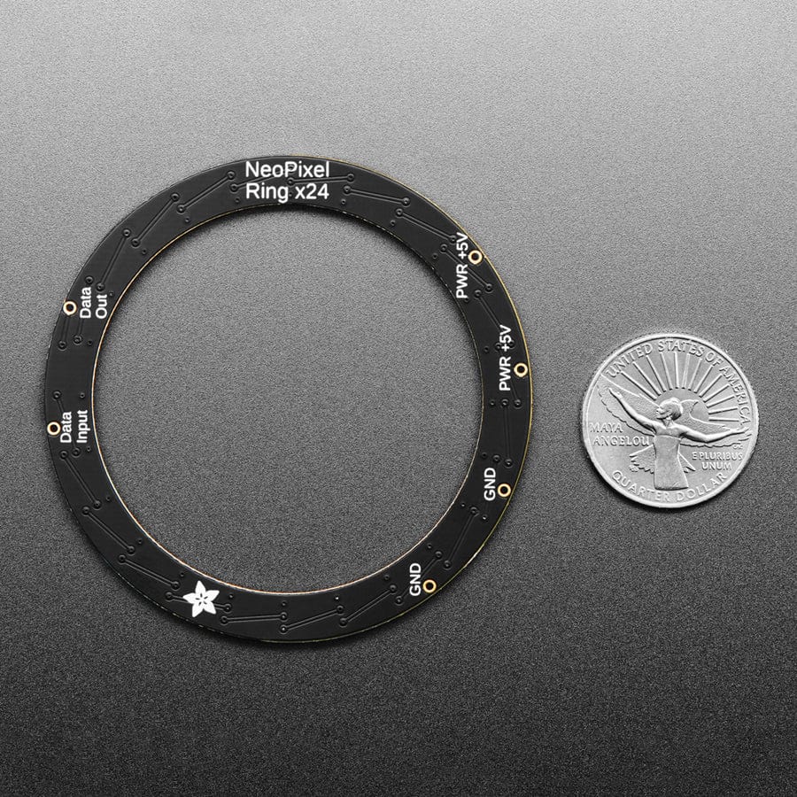 NeoPixel Ring - 24 x 5050 RGB LED with Integrated Drivers - Image 5