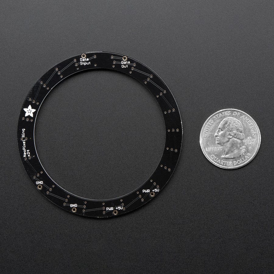 NeoPixel Ring - 24 x 5050 RGBW LEDs w/ Integrated Drivers (Warm White - 3000K) - Image 5