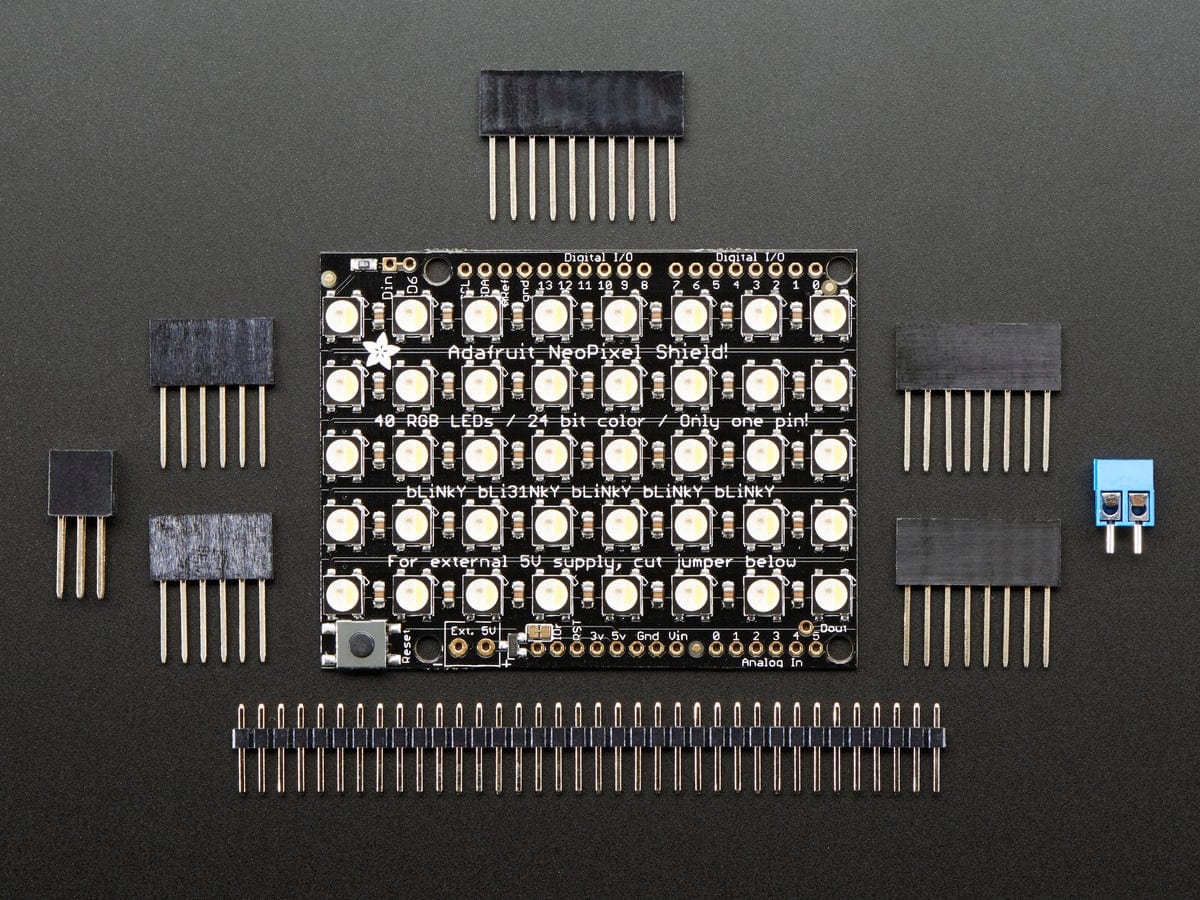 Adafruit NeoPixel Shield - 40 RGBW - Natural White (~4500K) [Discontinued] - Image 2
