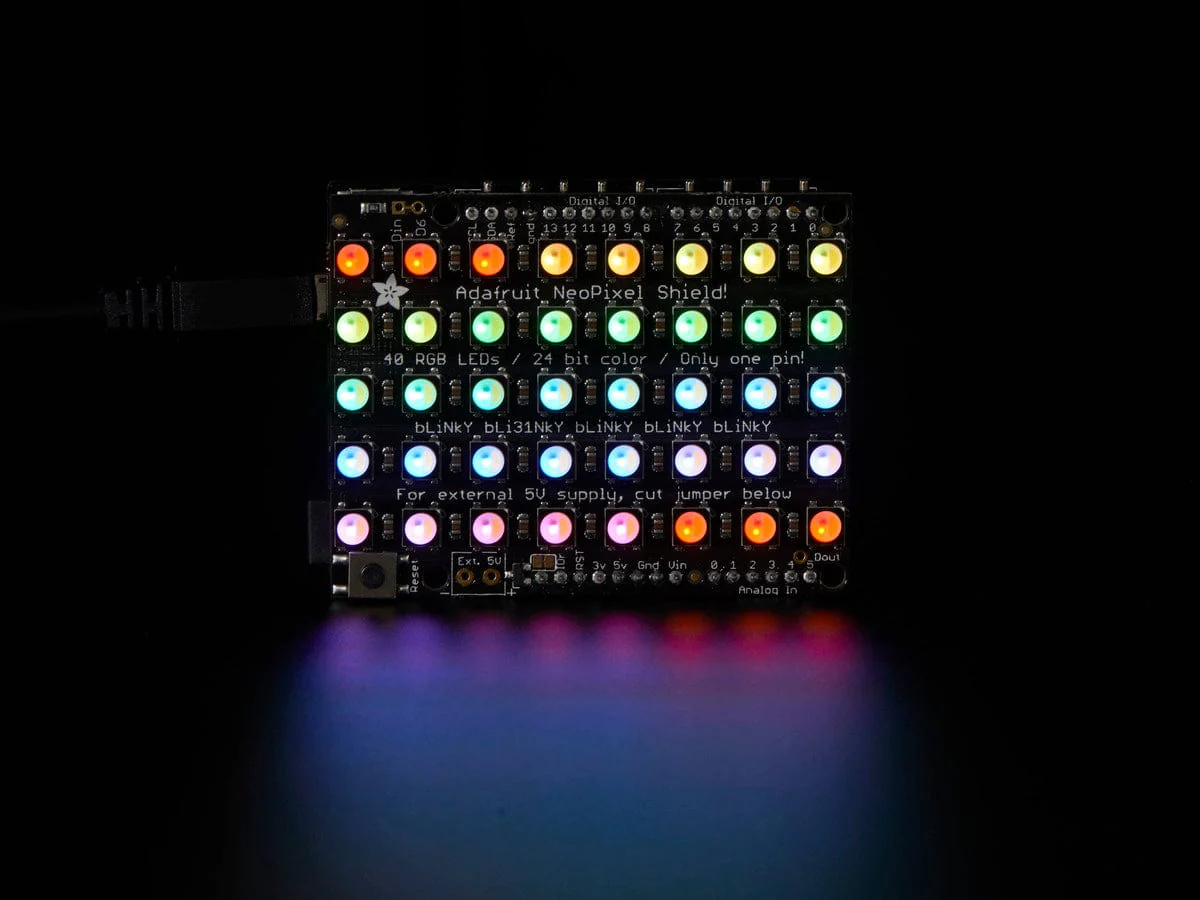 Adafruit NeoPixel Shield - 40 RGBW - Natural White (~4500K) [Discontinued] - Image 3