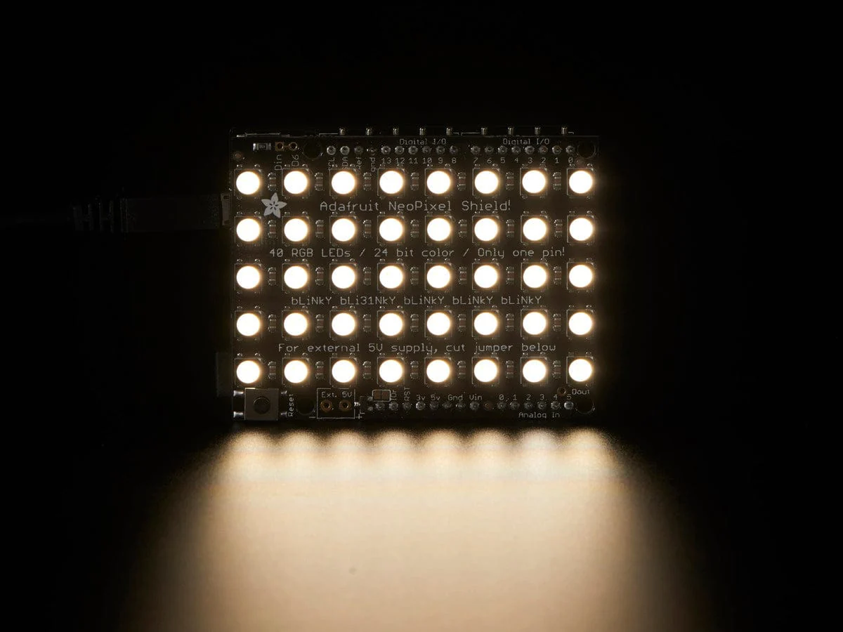 Adafruit NeoPixel Shield - 40 RGBW - Natural White (~4500K) [Discontinued] - Image 4