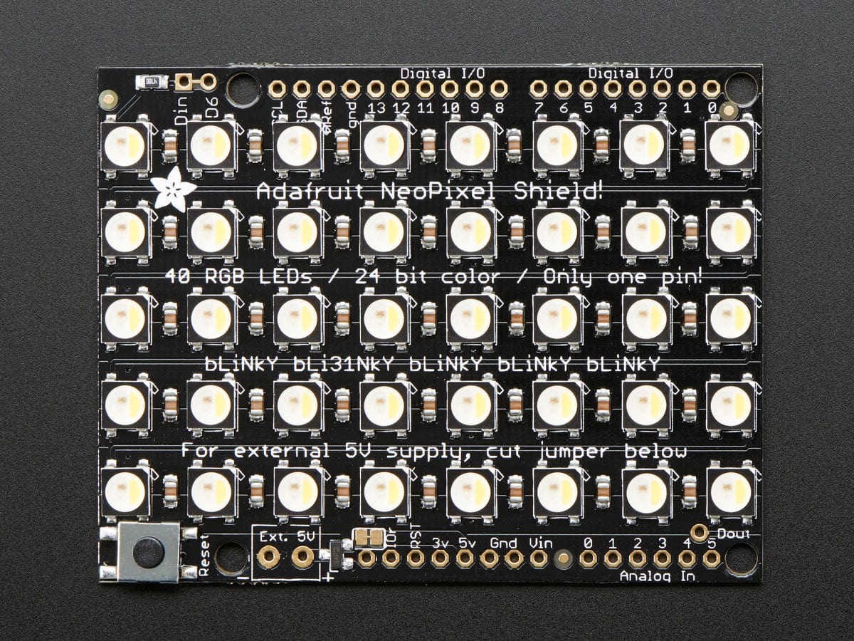Adafruit NeoPixel Shield - 40 RGBW - Natural White (~4500K) [Discontinued] - Image 6