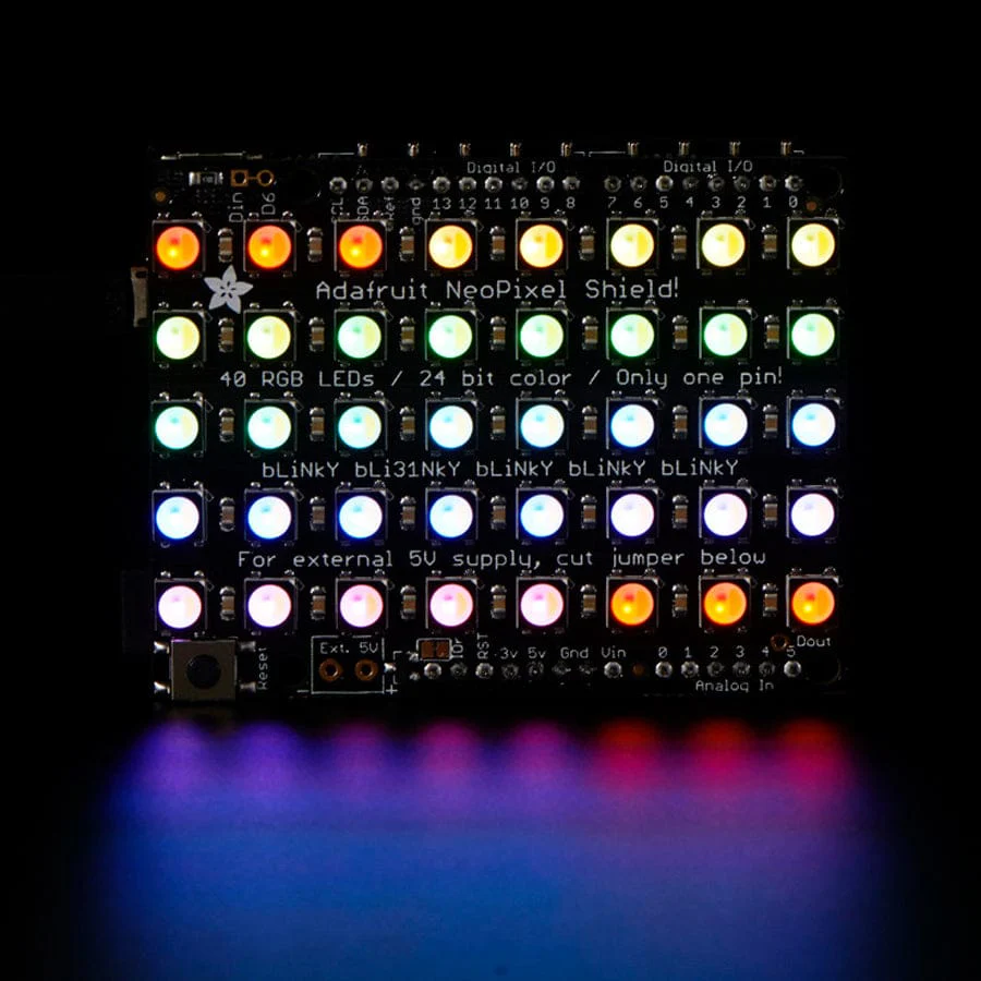 Adafruit NeoPixel Shield - 40 RGBW - Warm White (3000K) - Image 3
