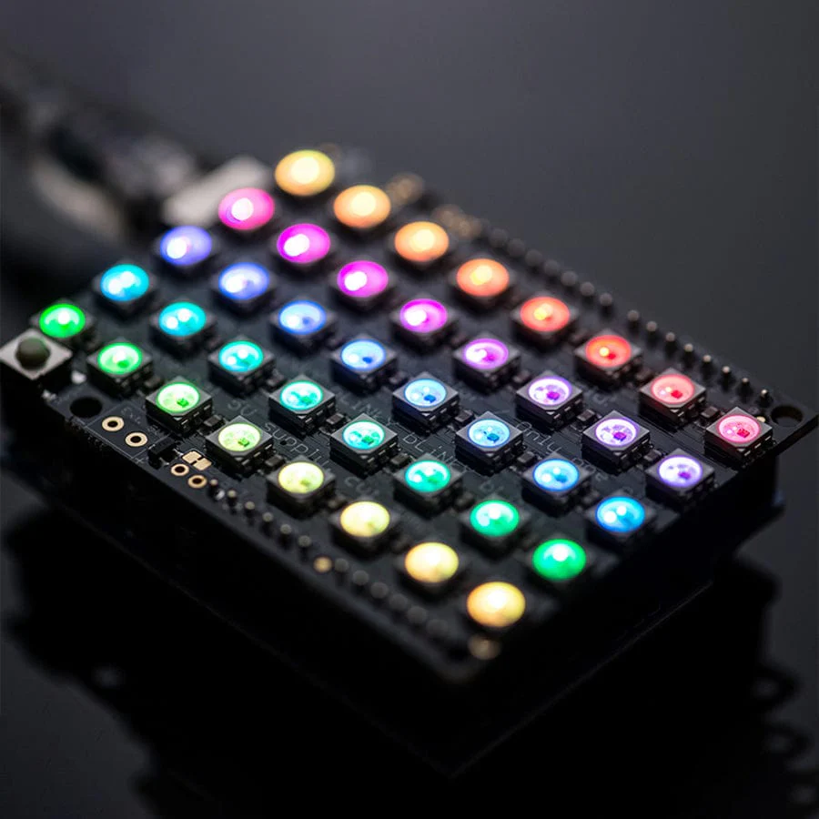 Adafruit NeoPixel Shield for Arduino - 40 RGB LED Pixel Matrix - Image 2